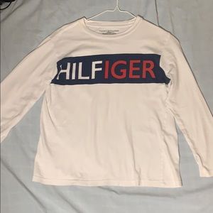 White Tommy Hilfiger long sleeve shirt